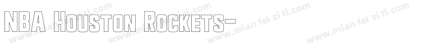 NBA Houston Rockets字体转换